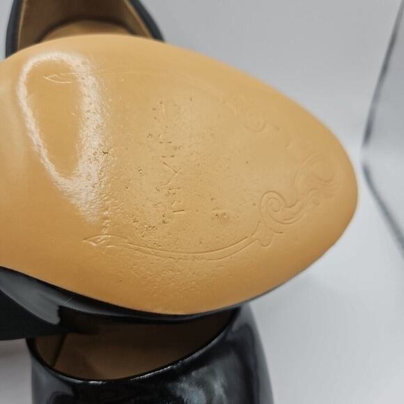 Tahari Patent Leather Open Square Toe Women's Size 8 Medium Shoes - 3 1/2" Heel - Picture 12 of 16